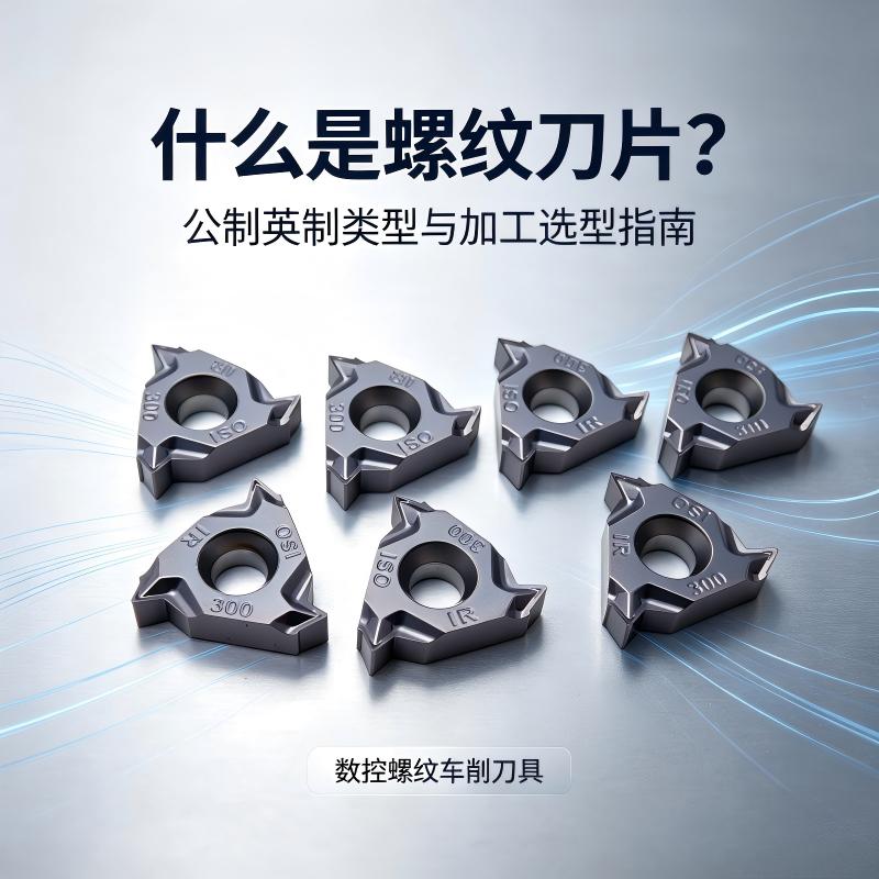 什么是螺纹刀片？公制、英制螺纹刀片类型与分类大全