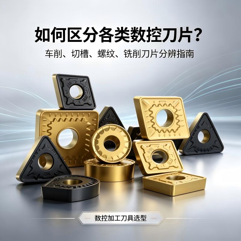 如何区分各类数控刀片？按加工工艺精准分辨刀片种类全指南