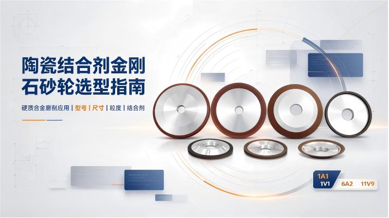 陶瓷结合剂金刚石砂轮:型号、形状与选型指南 陶瓷结合剂金刚石砂轮:型号、形状与选型指南