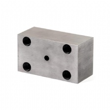 YG15 Precision Tungsten Carbide Die Block | Rectamping Die Insert with Counterbored Mounting Holes for Metal Punching